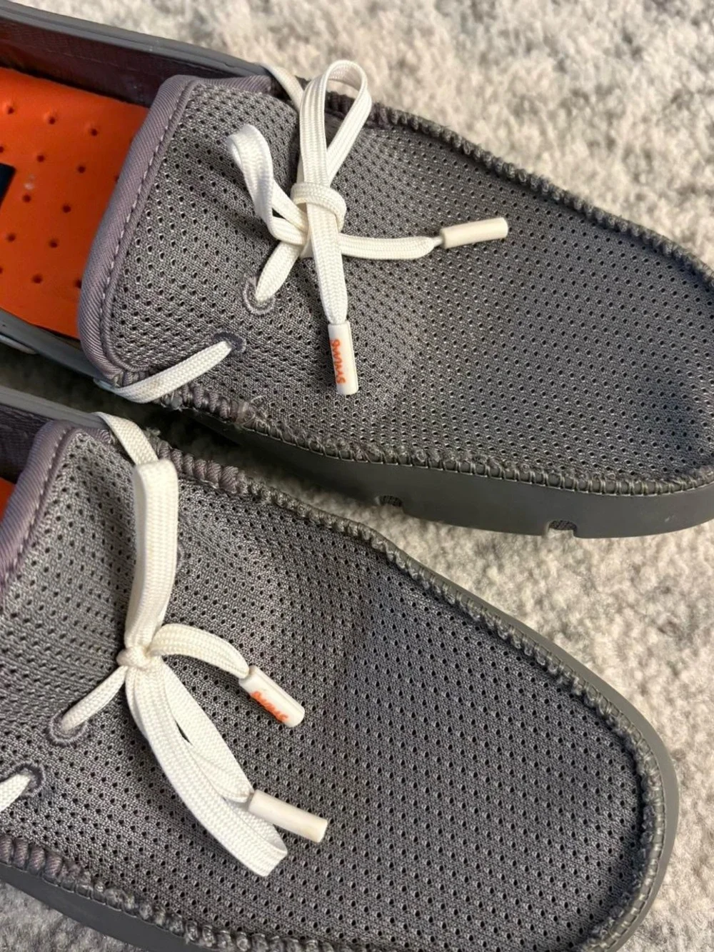 Men’s Size 9 Swims Grey and Orange Swim Shoes/Boat Shoes